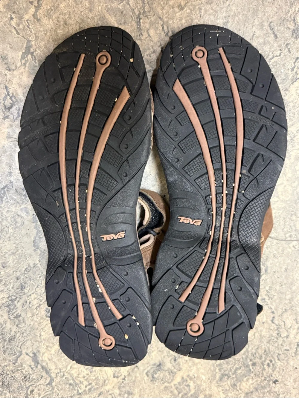 Teva Fossil Canyon 6101 Waterproof Leather Hiking Sandals Men’s Size 10 US